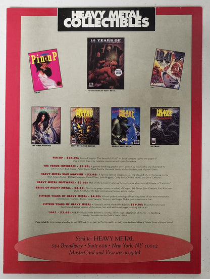 HEAVY METAL VOL 17 #6 MAGAZINE JANUARY 1994 HEAVY METAL MAGAZINE