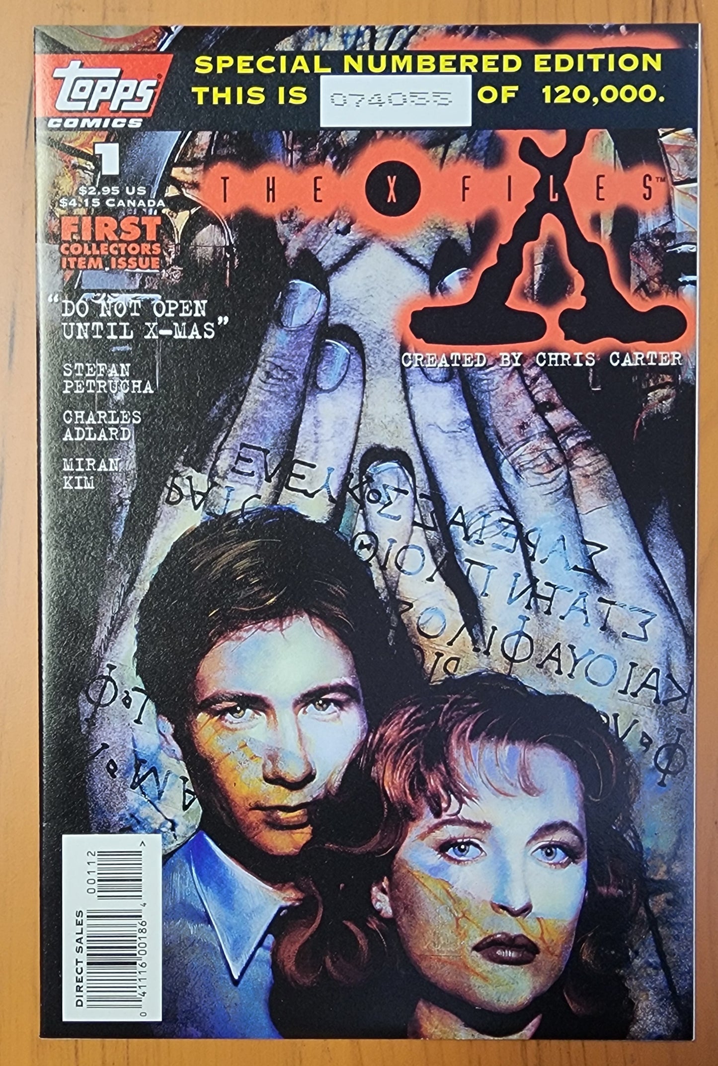 X-FILES #1 SPECIAL NUMBERED EDITION 1995 X-Files TOPPS