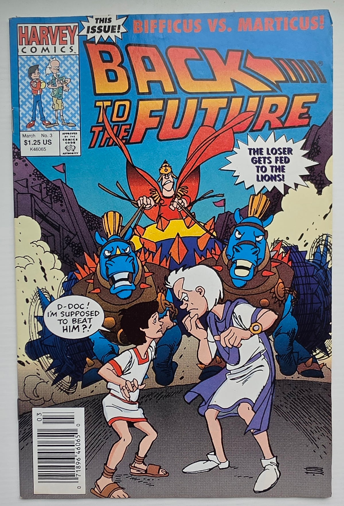 BACK TO THE FUTURE #3 1992 NEWSSTAND Back to the Future HARVEY COMICS