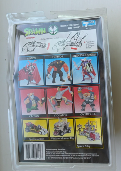 MCFARLANE TOYS SPAWN TREMOR WITH COMIC BOOK Spawn Todd Toys