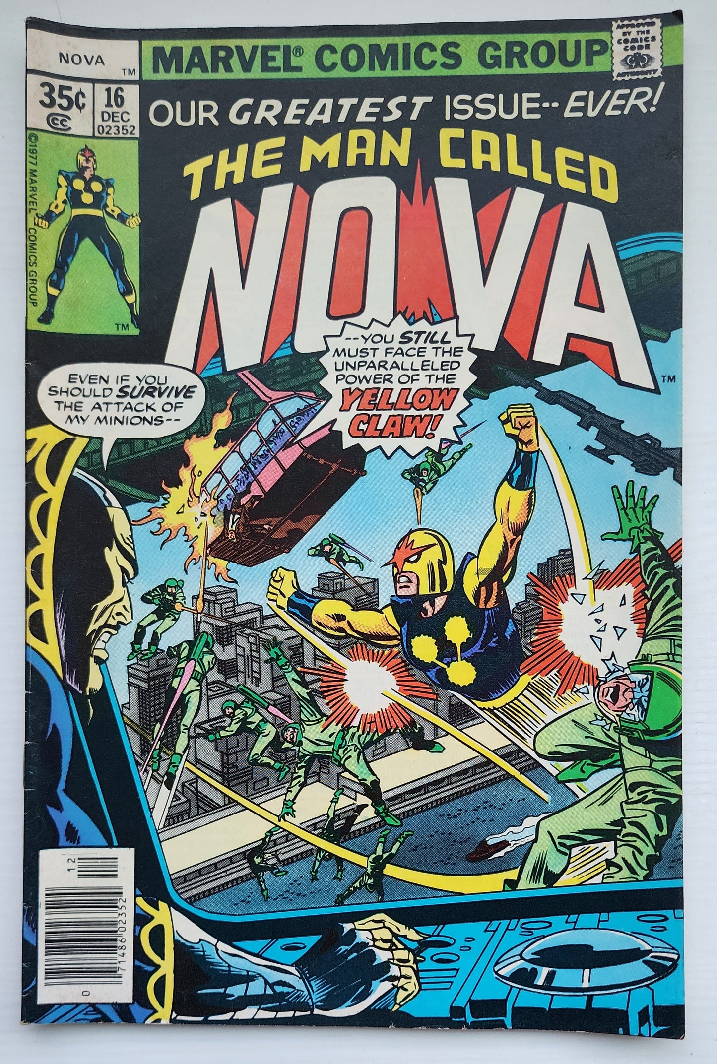 NOVA #16 NEWSSTAND 1977 Nova MARVEL COMICS
