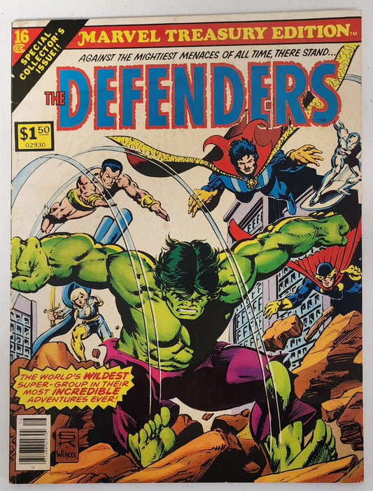 DEFENDERS #16 TREASURY EDITION 1978 Spectacular Spider-Man MARVEL COMICS