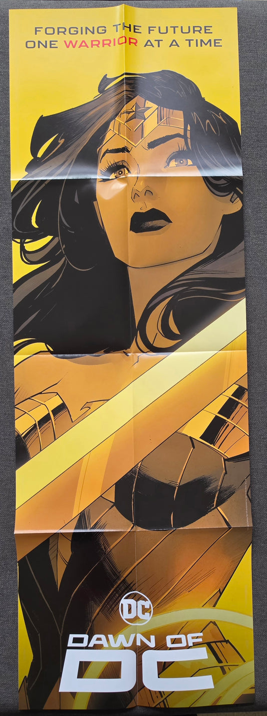 DAWN OF DC WONDER WOMAN FOLDED PROMOTIONAL POSTER Shazam DC COMICS
