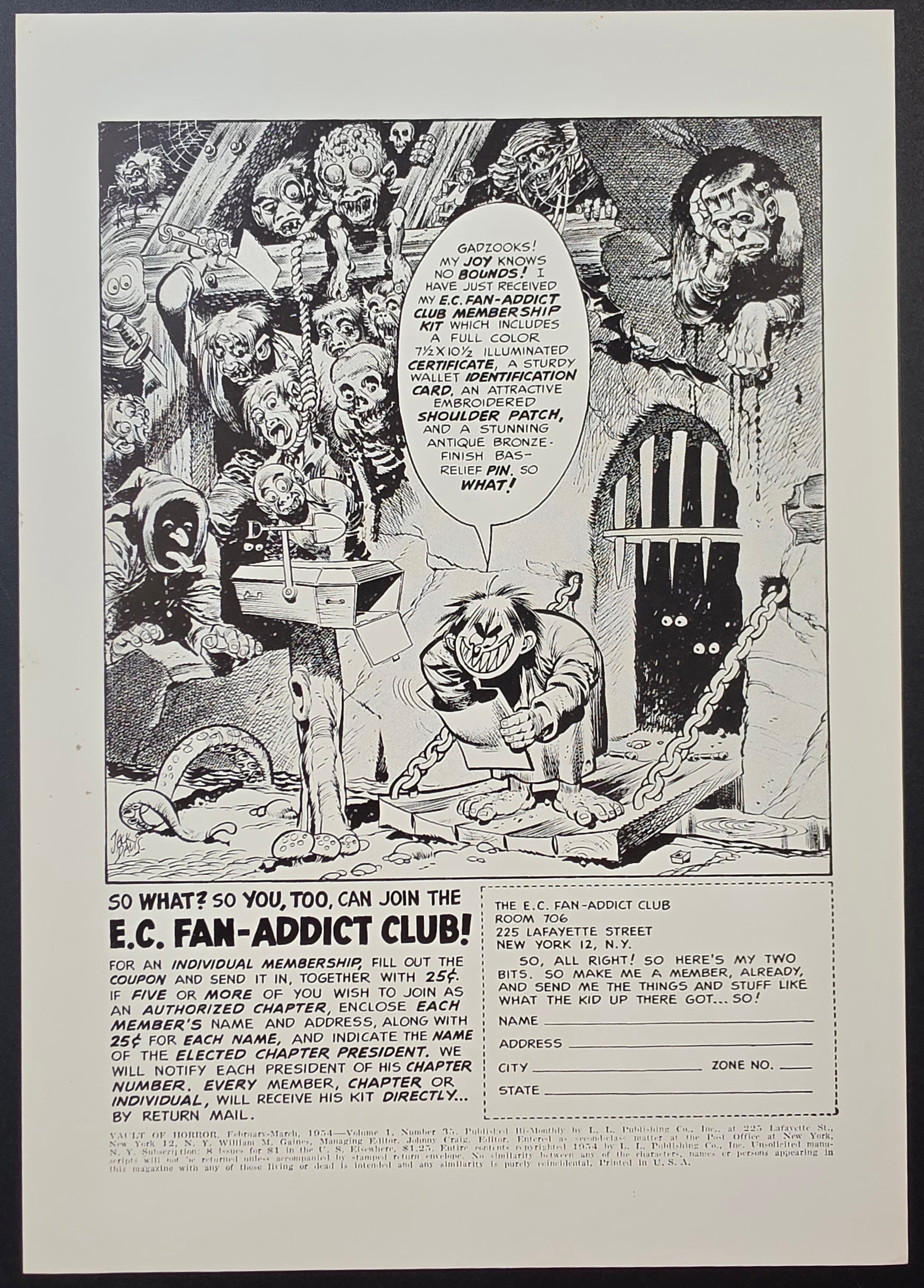 EC COMICS VAULT OF HORROR #35 PRINT EC Comics EC Comics