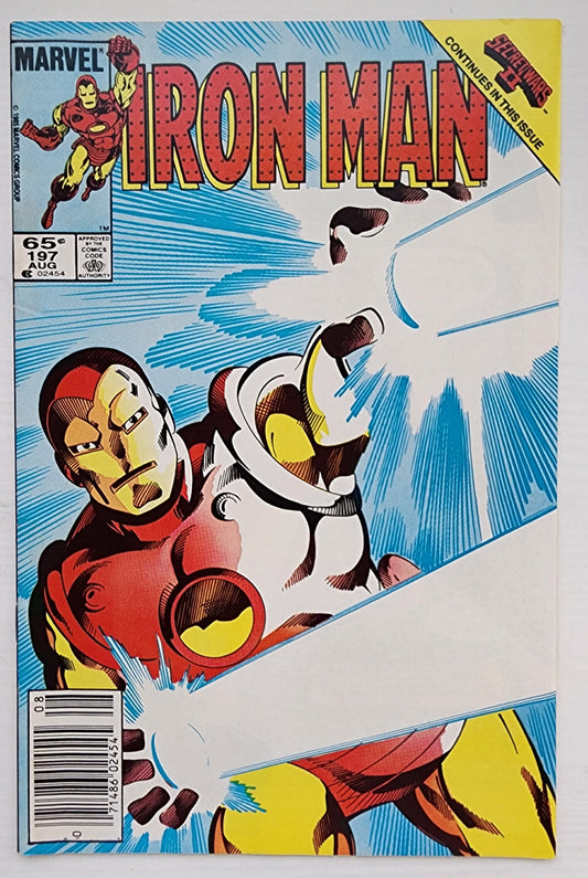 IRON MAN #197 NEWSSTAND 1985 Iron Man MARVEL COMICS