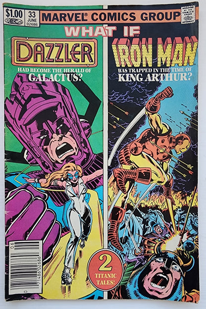 WHAT IF #33 DAZZLER HERALD GALACTUS NEWSSTAND 1982 What If MARVEL COMICS