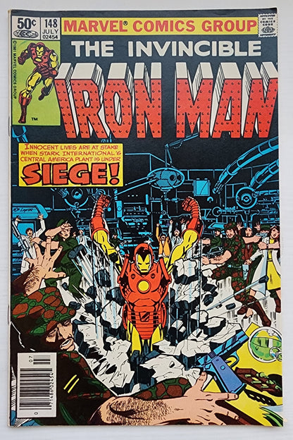 IRON MAN #148 NEWSSTAND 1981 Iron Man MARVEL COMICS