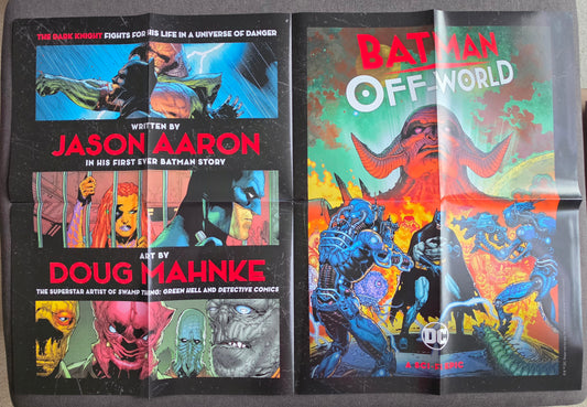 BATMAN OFF-WORLD FOLDED PROMOTIONAL POSTER Riddler DC COMICS