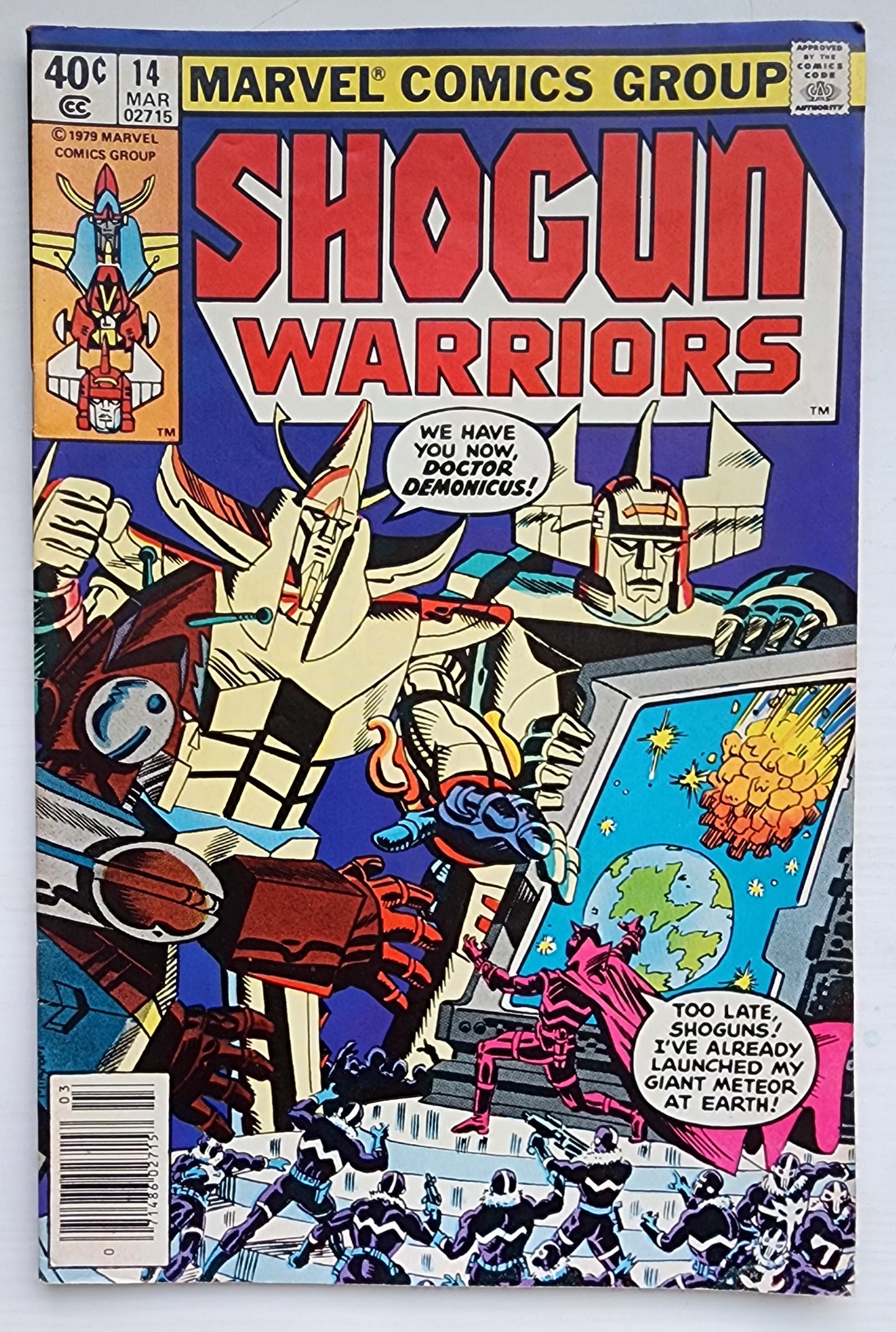SHOGUN WARRIORS #14 NEWSSTAND 1979 Shogun Warriors MARVEL COMICS