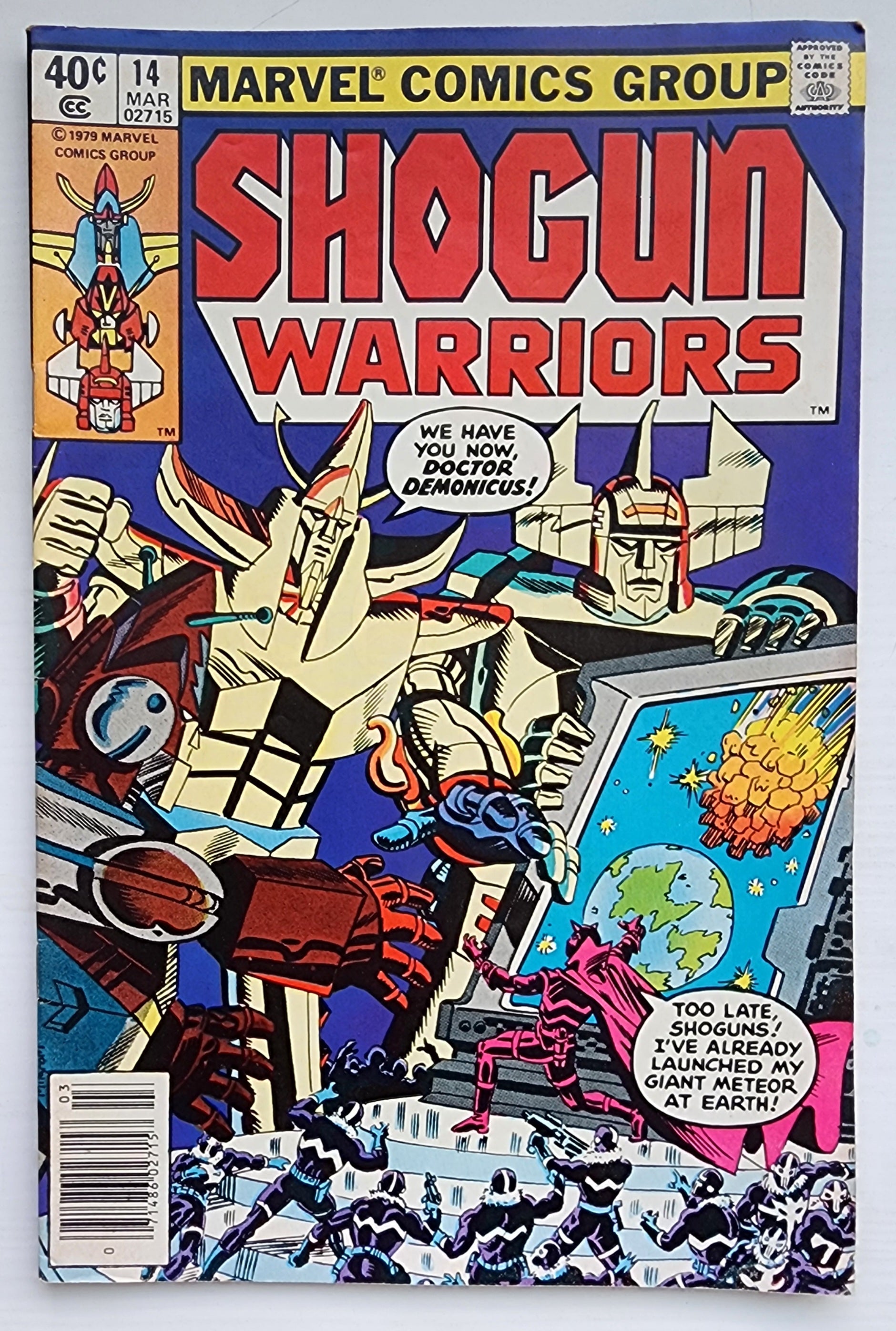 SHOGUN WARRIORS #14 NEWSSTAND 1979 Shogun Warriors MARVEL COMICS