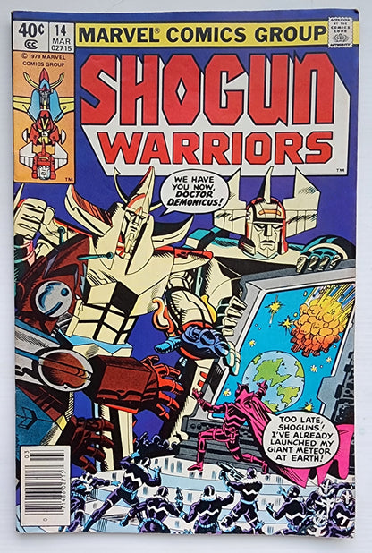 SHOGUN WARRIORS #14 NEWSSTAND 1979 Shogun Warriors MARVEL COMICS