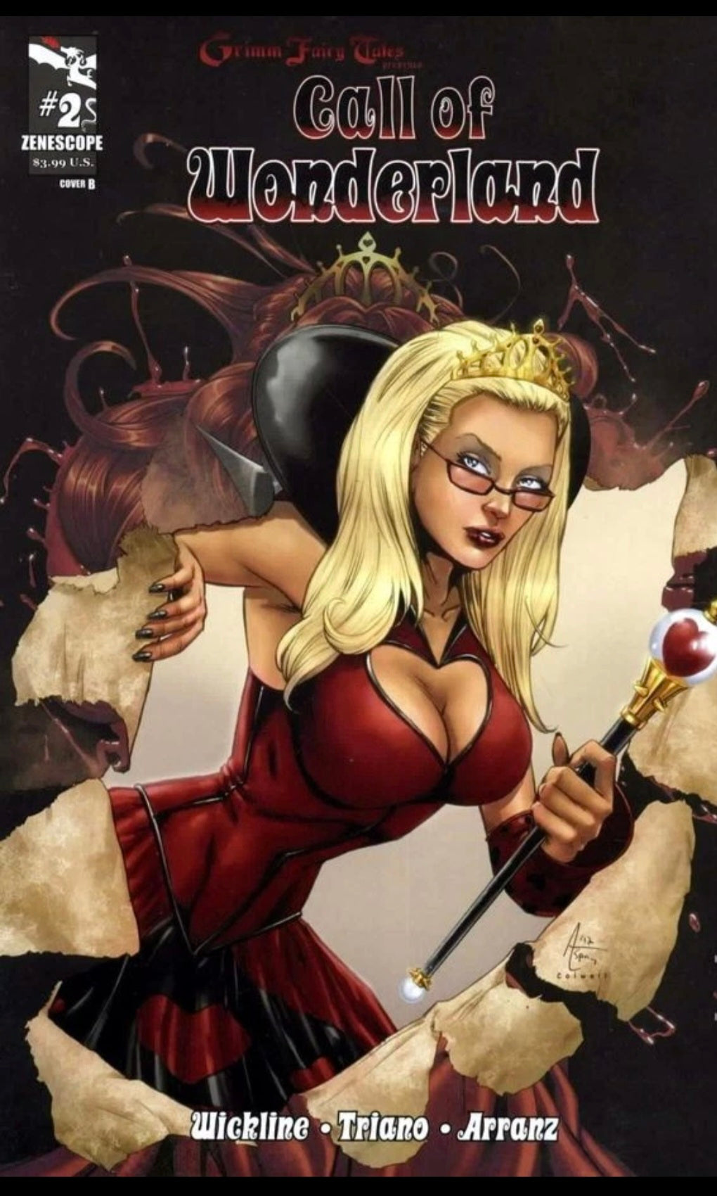 GFT CALL OF WONDERLAND #2 B VARIANT 2012 Grimm Fairy Tales ZENESCOPE ENTERTAINMENT INC