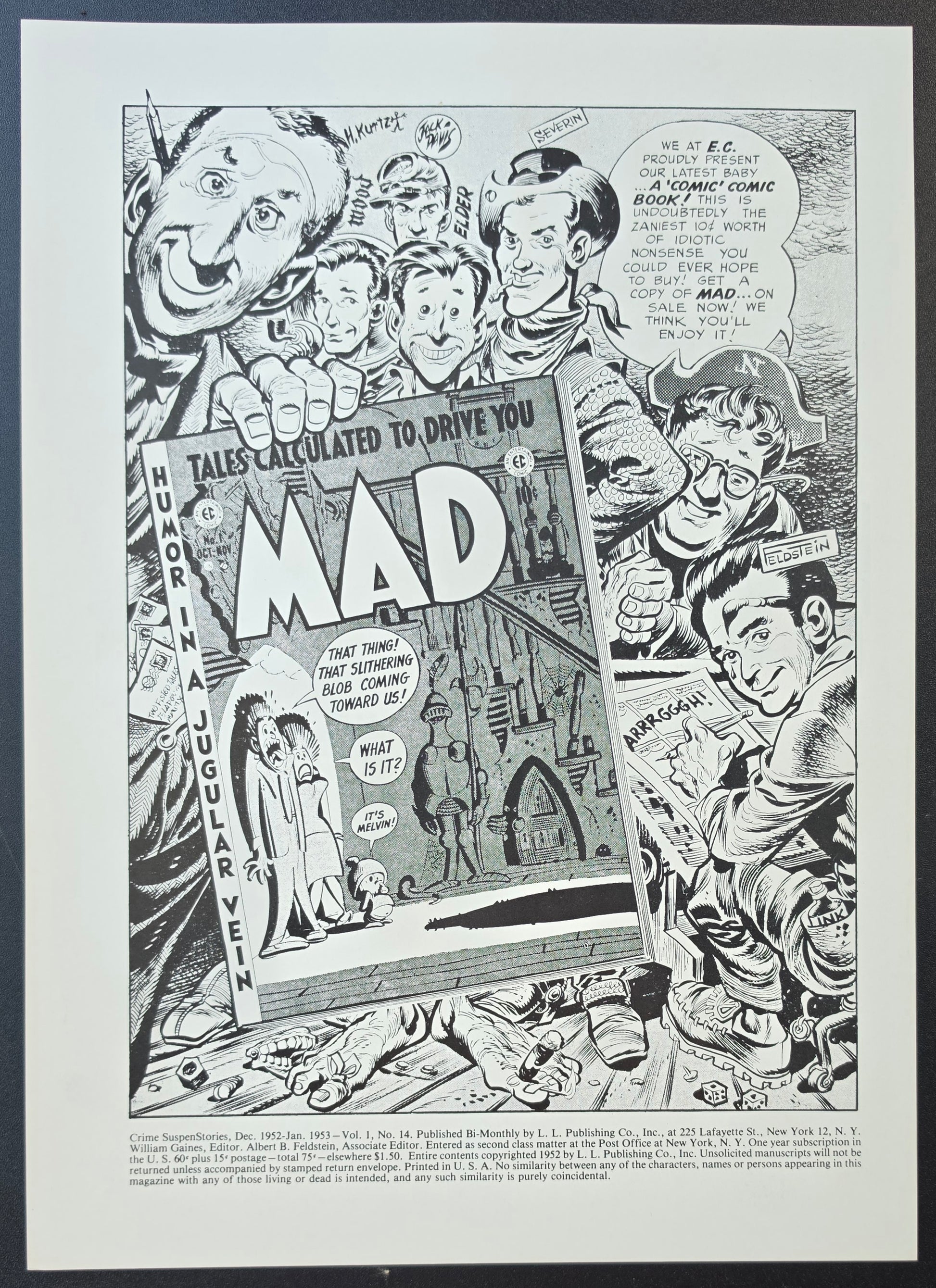 CRIME SUSPENSTORIES #14 PRINT EC Comics EC Comics