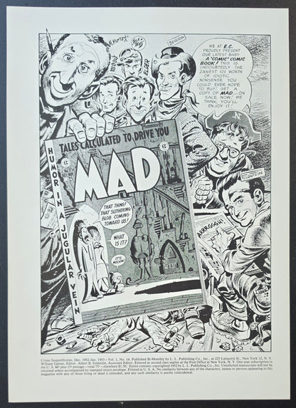CRIME SUSPENSTORIES #14 PRINT EC Comics EC Comics