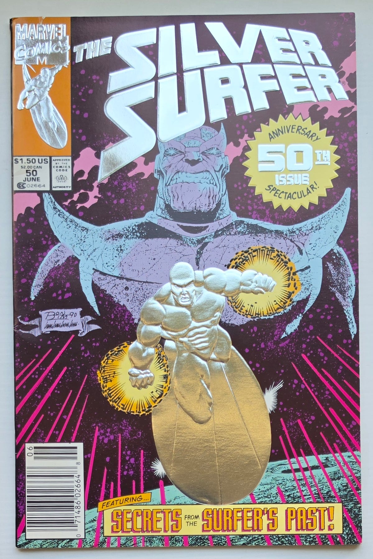 SILVER SURFER #50 1991 NEWSSTAND Silver Surfer MARVEL COMICS