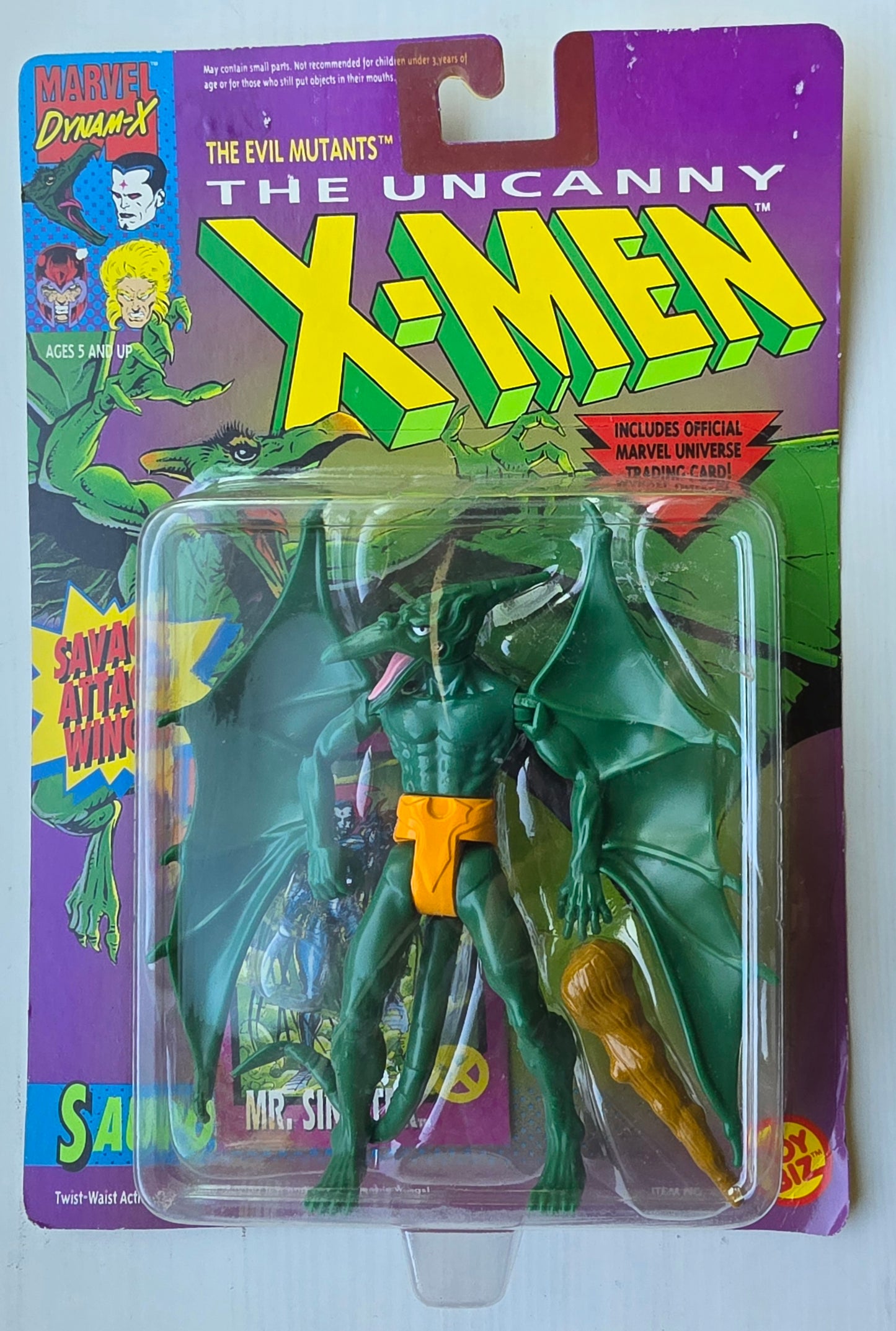 TOY BIZ UNCANNY X-MEN SAURON ACTION FIGURE 1992 X-Men Toy Biz