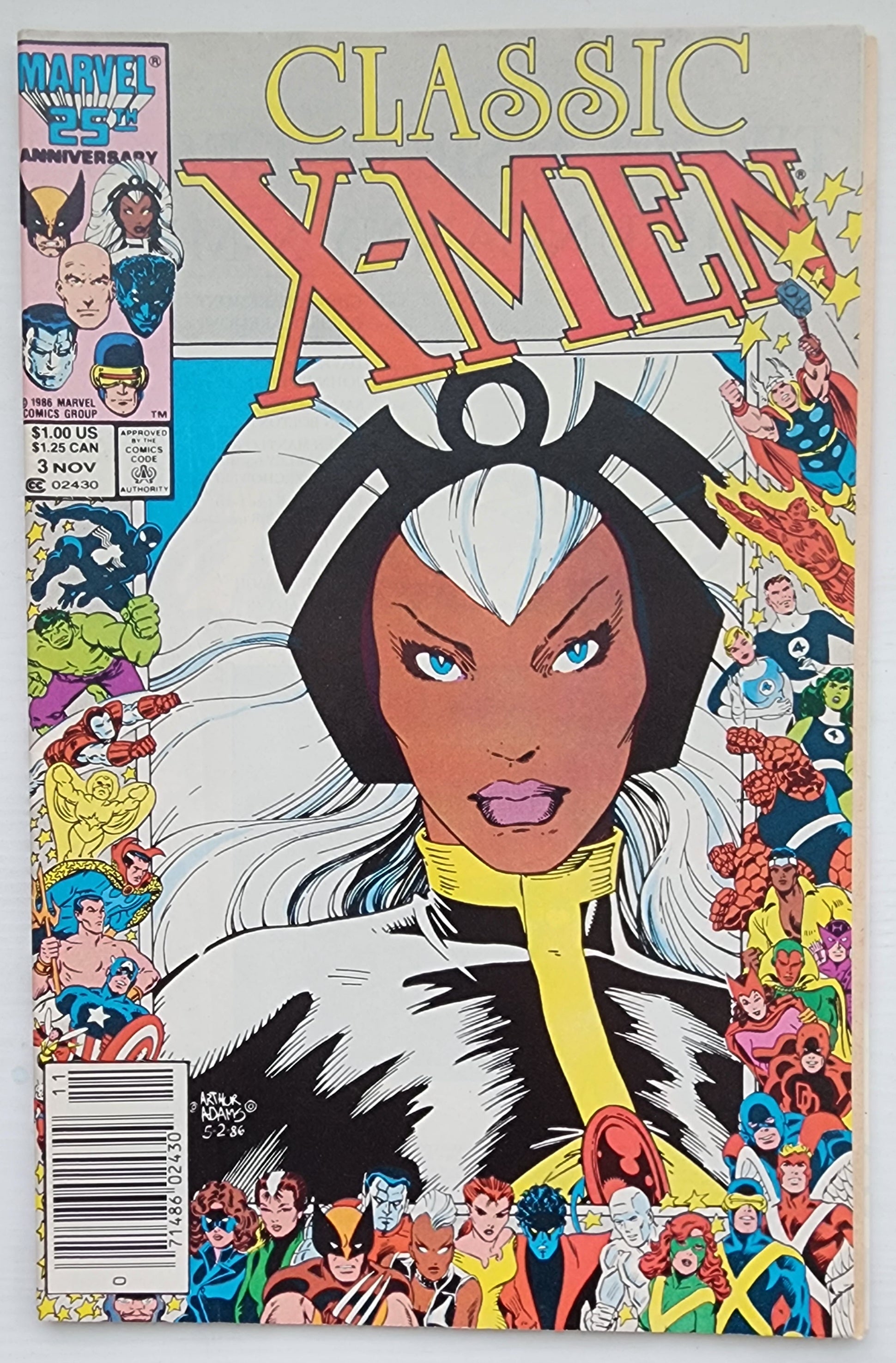CLASSIC X-MEN #3 NEWSSTAND 1986 [I02] Classic X-Men MARVEL COMICS