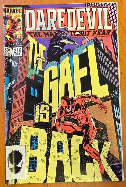 DAREDEVIL #216 1985 [J01] Daredevil MARVEL COMICS