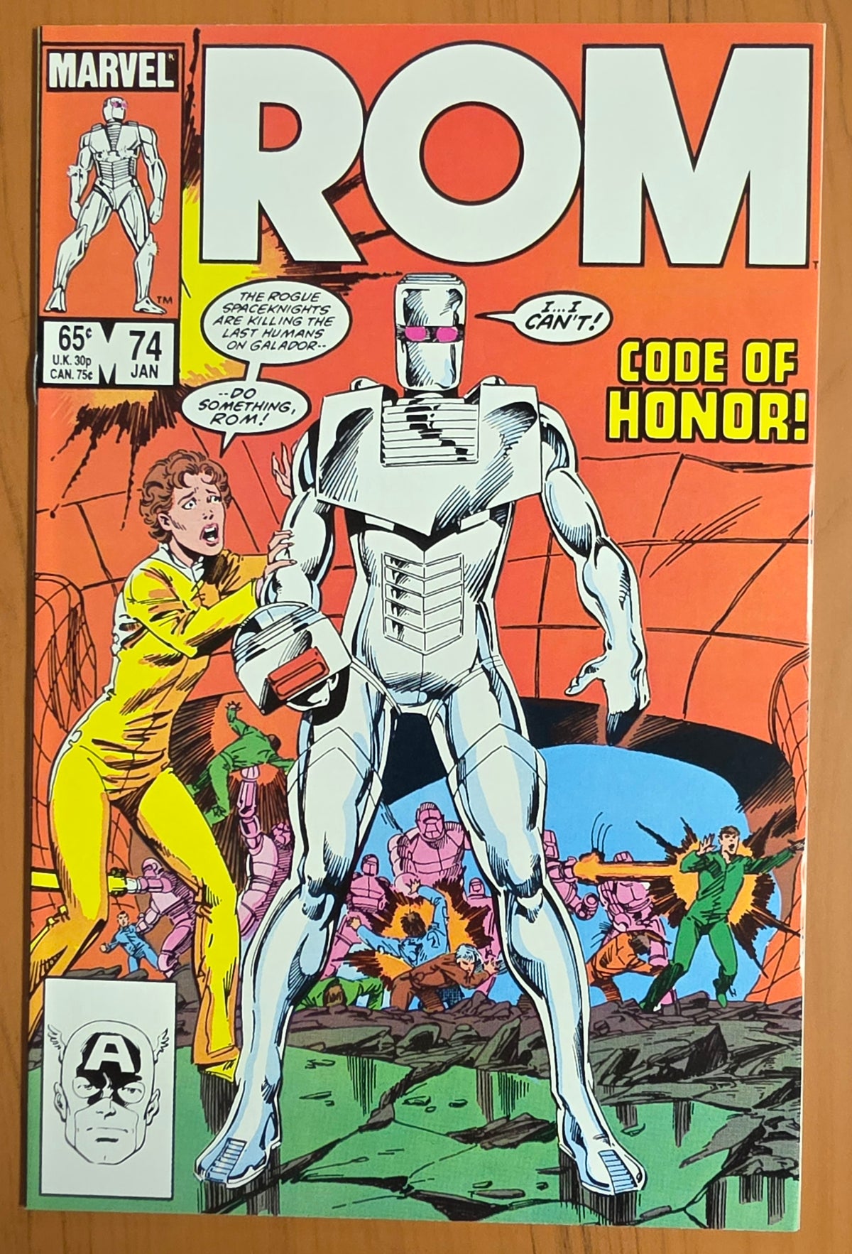 ROM #74 1986 (1ST APP LORD DOMINOR) ROM MARVEL COMICS