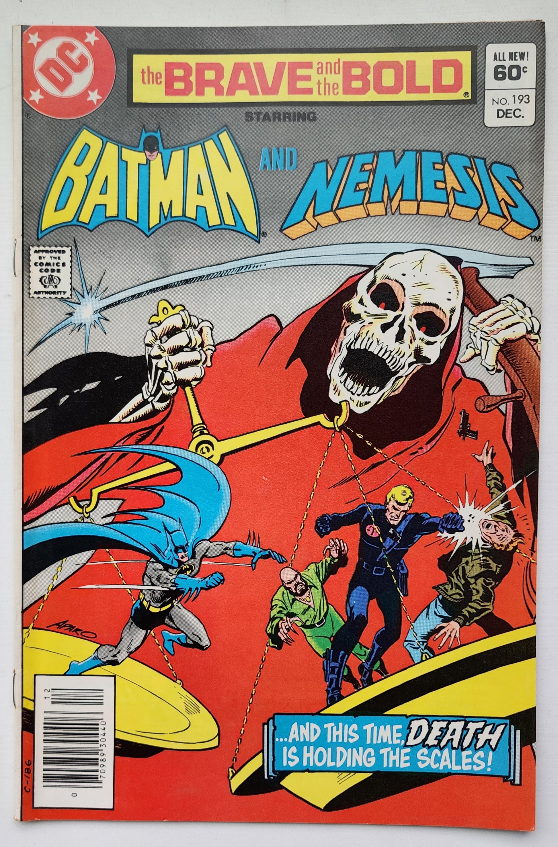 BRAVE AND BOLD #193 BATMAN NEMESIS NEWSSTAND 1982 Brave and the Bold DC Comics