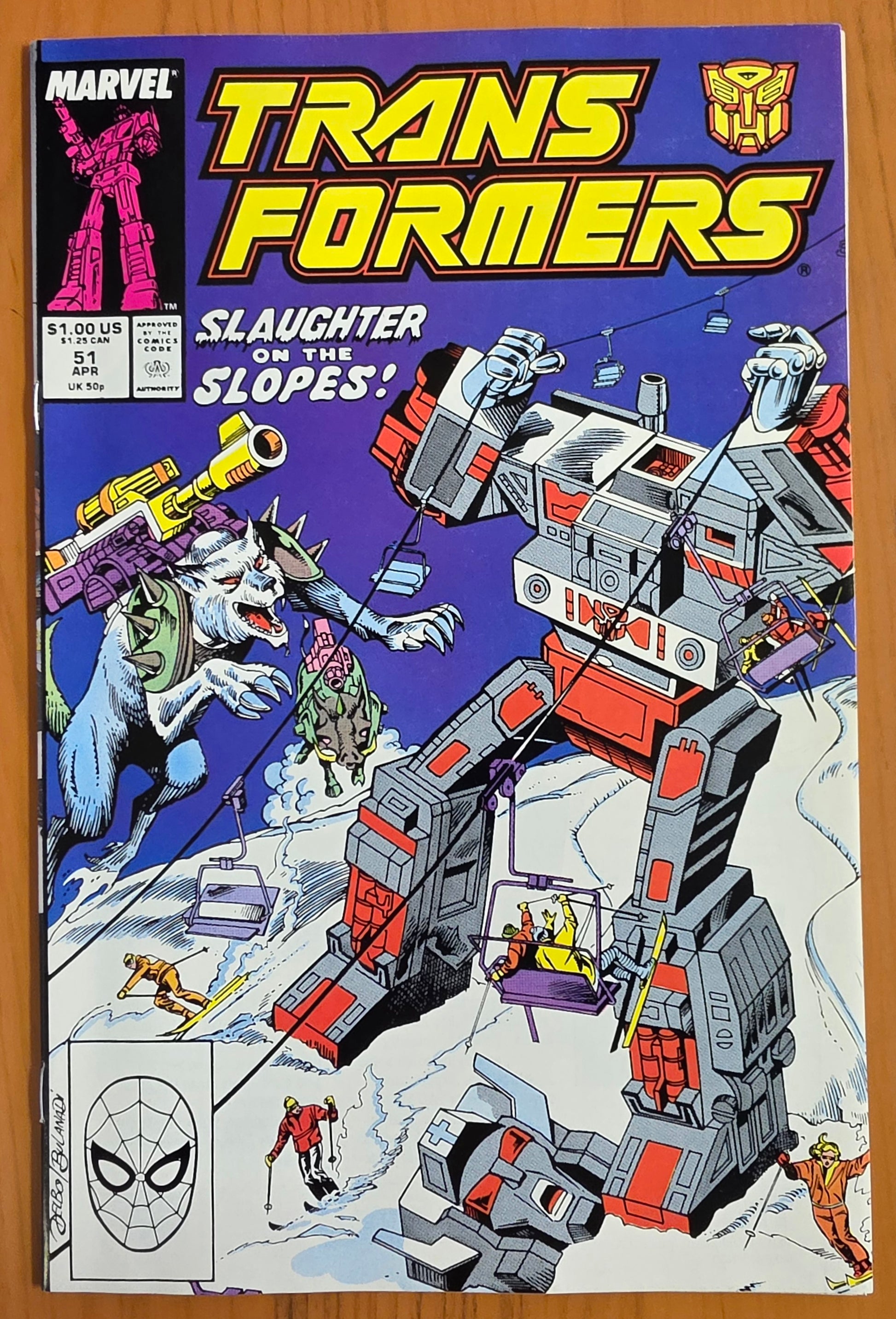 TRANSFORMERS #51 1989 Transformers MARVEL COMICS