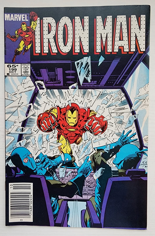 IRON MAN #199 NEWSSTAND 1985 Iron Man MARVEL COMICS