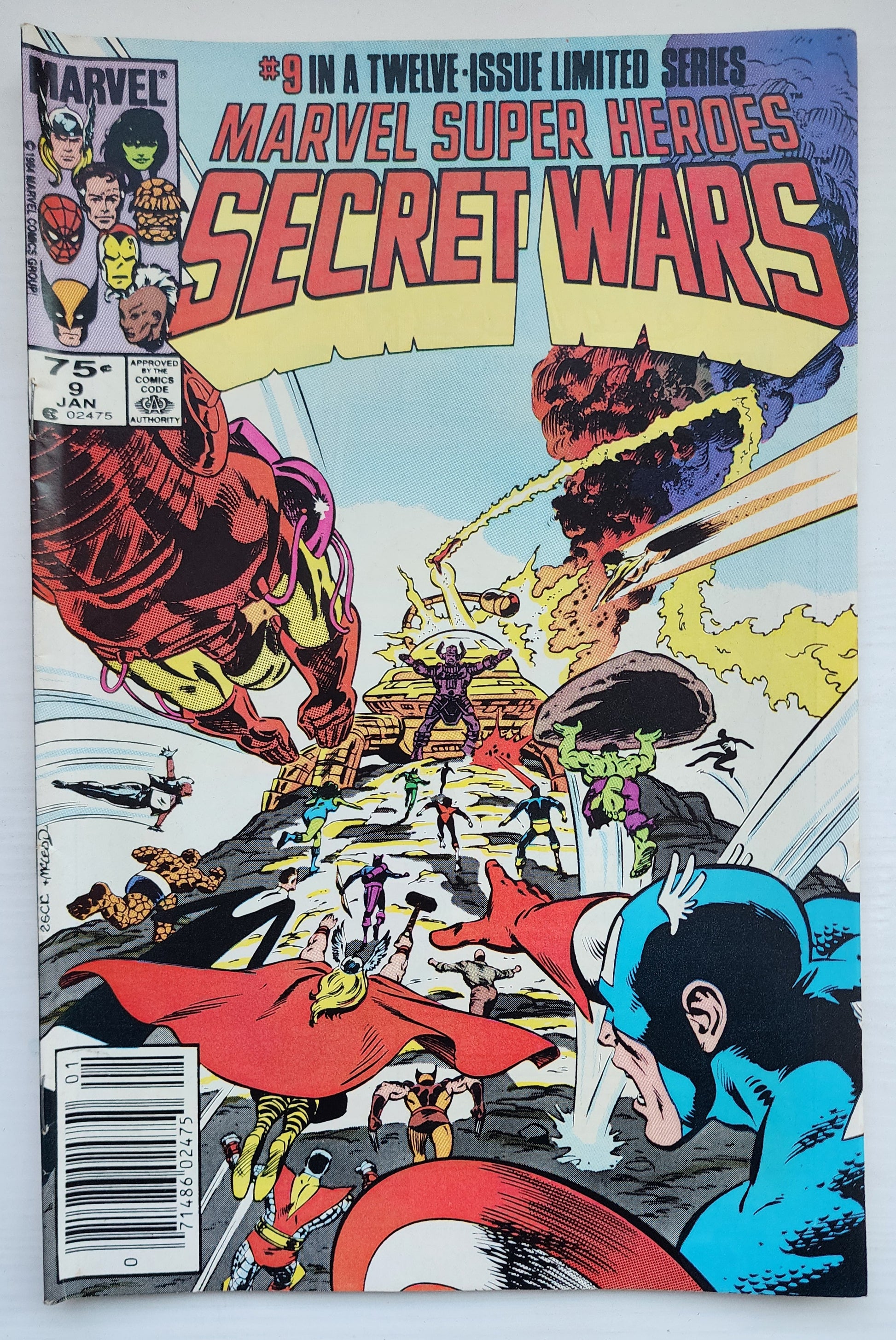 MARVEL SUPER HEROES SECRET WARS #9 NEWSSTAND 1985 [I01] Secret Wars MARVEL COMICS