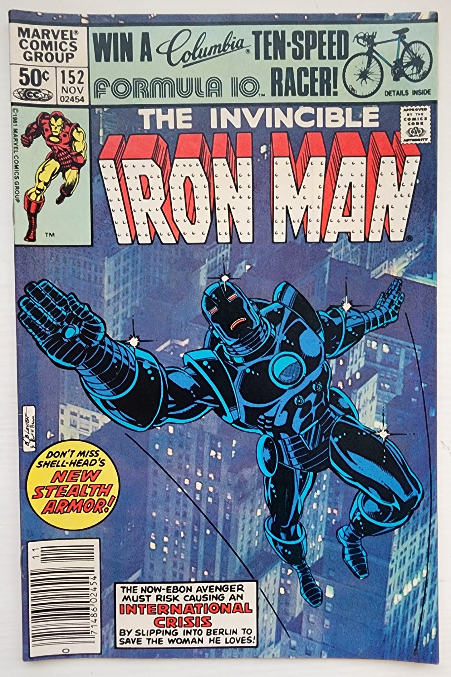IRON MAN #152 NEWSSTAND 1981 Iron Man MARVEL COMICS