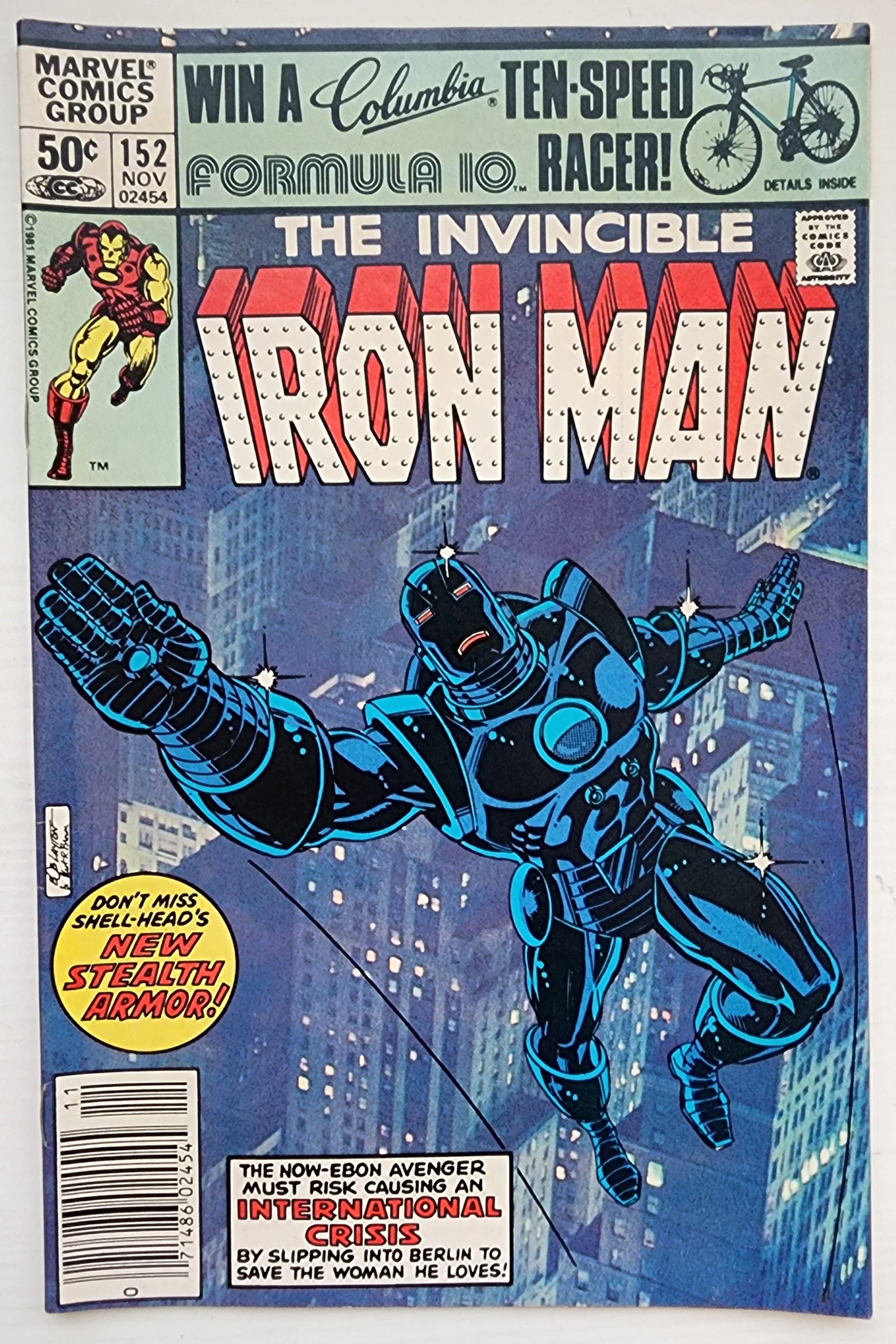 IRON MAN #152 NEWSSTAND 1981 Iron Man MARVEL COMICS