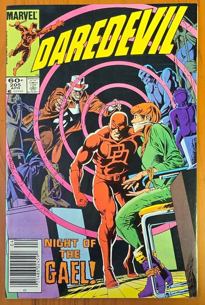 DAREDEVIL #205 1984 NEWSSTAND Daredevil MARVEL COMICS