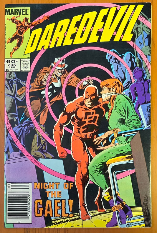 DAREDEVIL #205 1984 NEWSSTAND Daredevil MARVEL COMICS