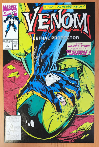 VENOM LETHAL PROTECTOR #3 1993 SIGNED BY MARK BAGLEY Venom MARVEL COMICS