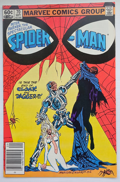 PETER PARKER SPECTACULAR SPIDER-MAN #70 1982 NEWSSTAND Spider-Man MARVEL COMICS