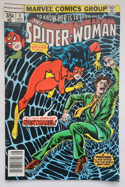 SPIDER-WOMAN #5 NEWSSTAND 1978 Spider-Woman MARVEL COMICS