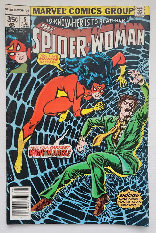 SPIDER-WOMAN #5 NEWSSTAND 1978 Spider-Woman MARVEL COMICS
