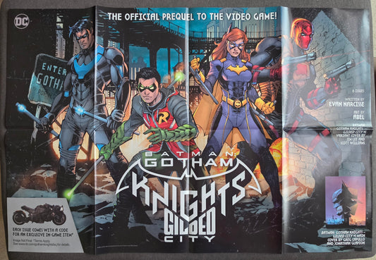 GOTHAM KNIGHTS GILDED CITY FOLDED PROMOTIONAL POSTER