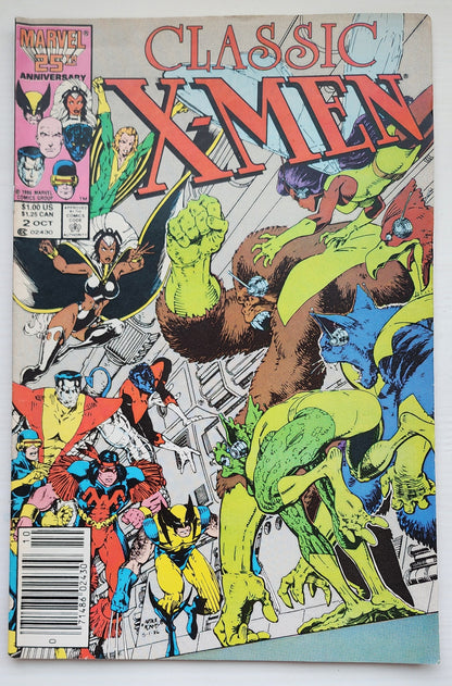 CLASSIC X-MEN #2 NEWSSTAND 1986 Classic X-Men MARVEL COMICS