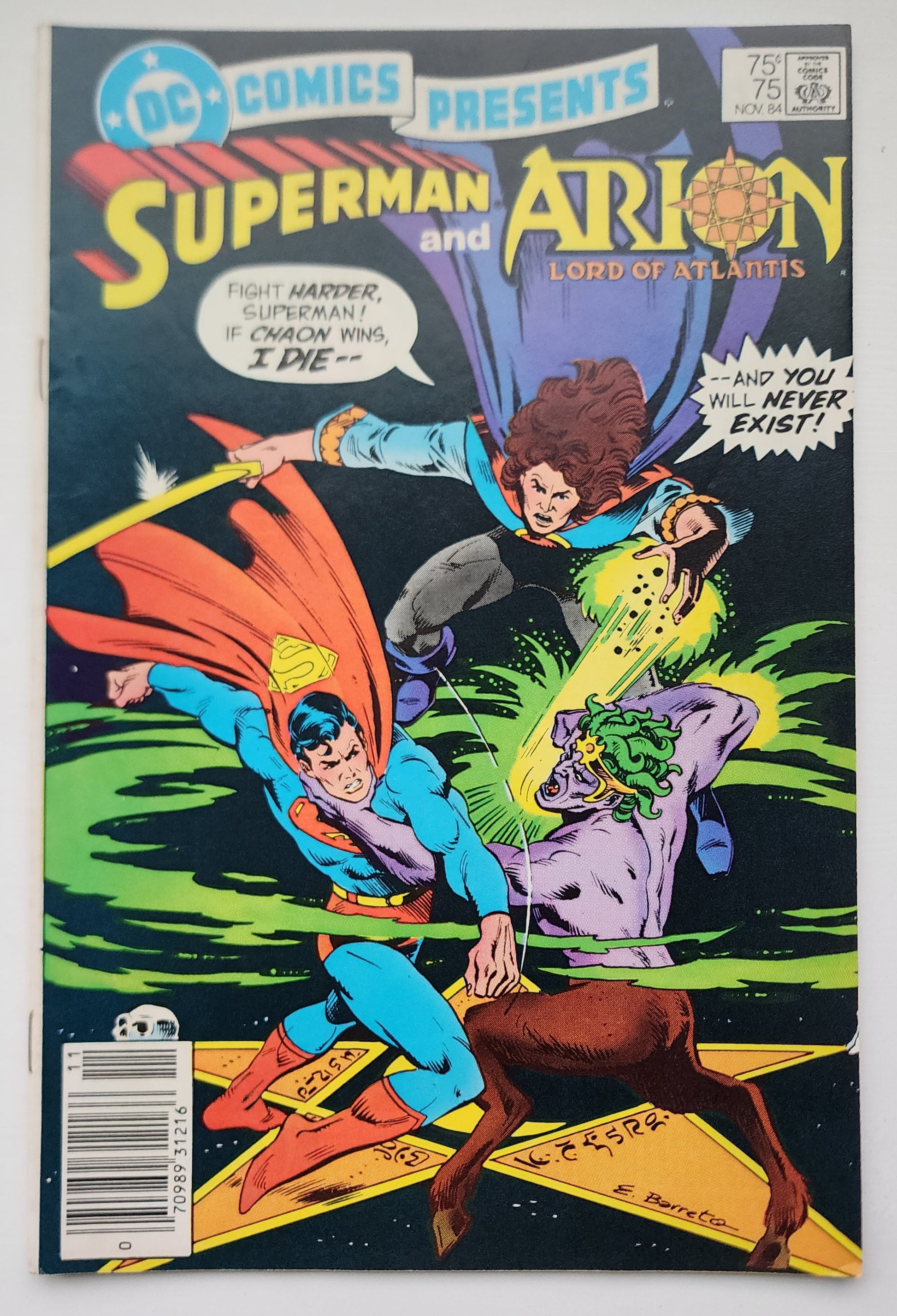 DC COMICS PRESENTS #75 SUPERMAN ARION 1984 NEWSSTAND DC Comics Presents DC Comics