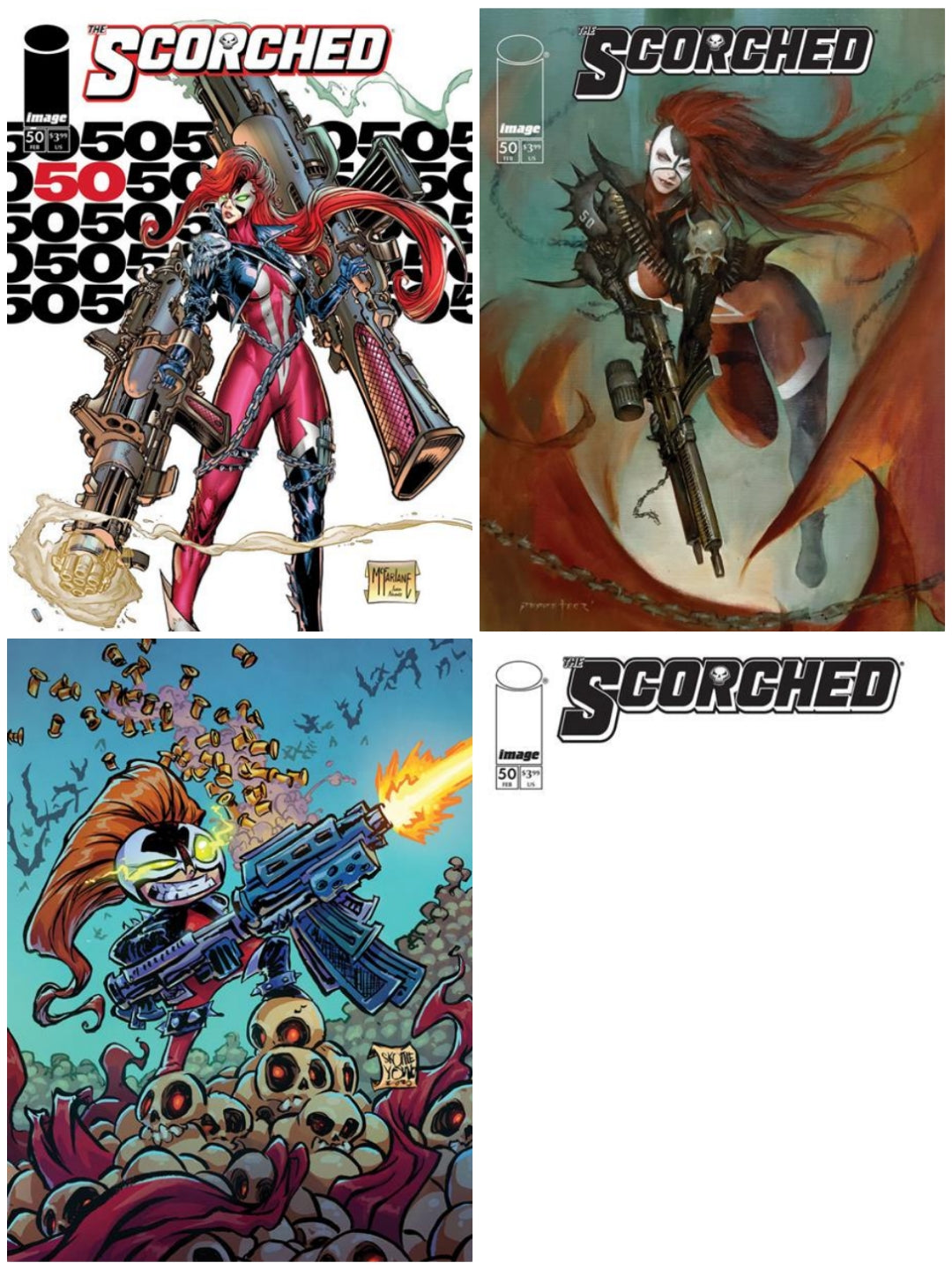 04/01/2026 SPAWN SCORCHED #50 SET OF 4 COVERS IMAGE COMICS