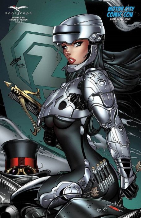VAN HELSING SWORD OF HEAVEN #6 MCCC EXCLUSIVE ROBOCOP VARIANT 2019 ZENESCOPE ENTERTAINMENT INC