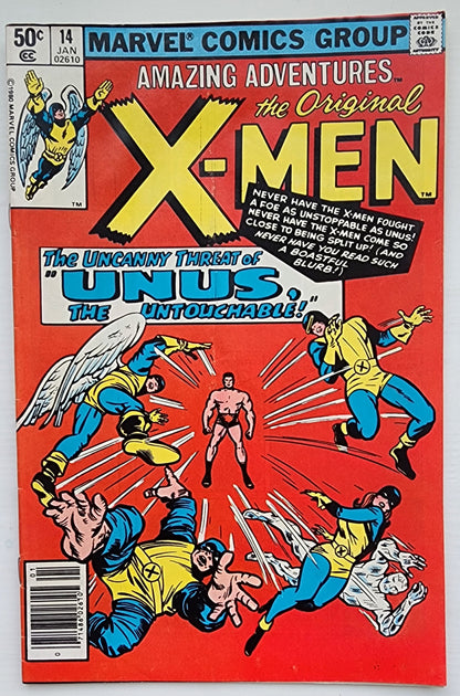 AMAZING ADVENTURES FEATURING X-MEN #14 NEWSSTAND 1981 Amazing Adventures MARVEL COMICS