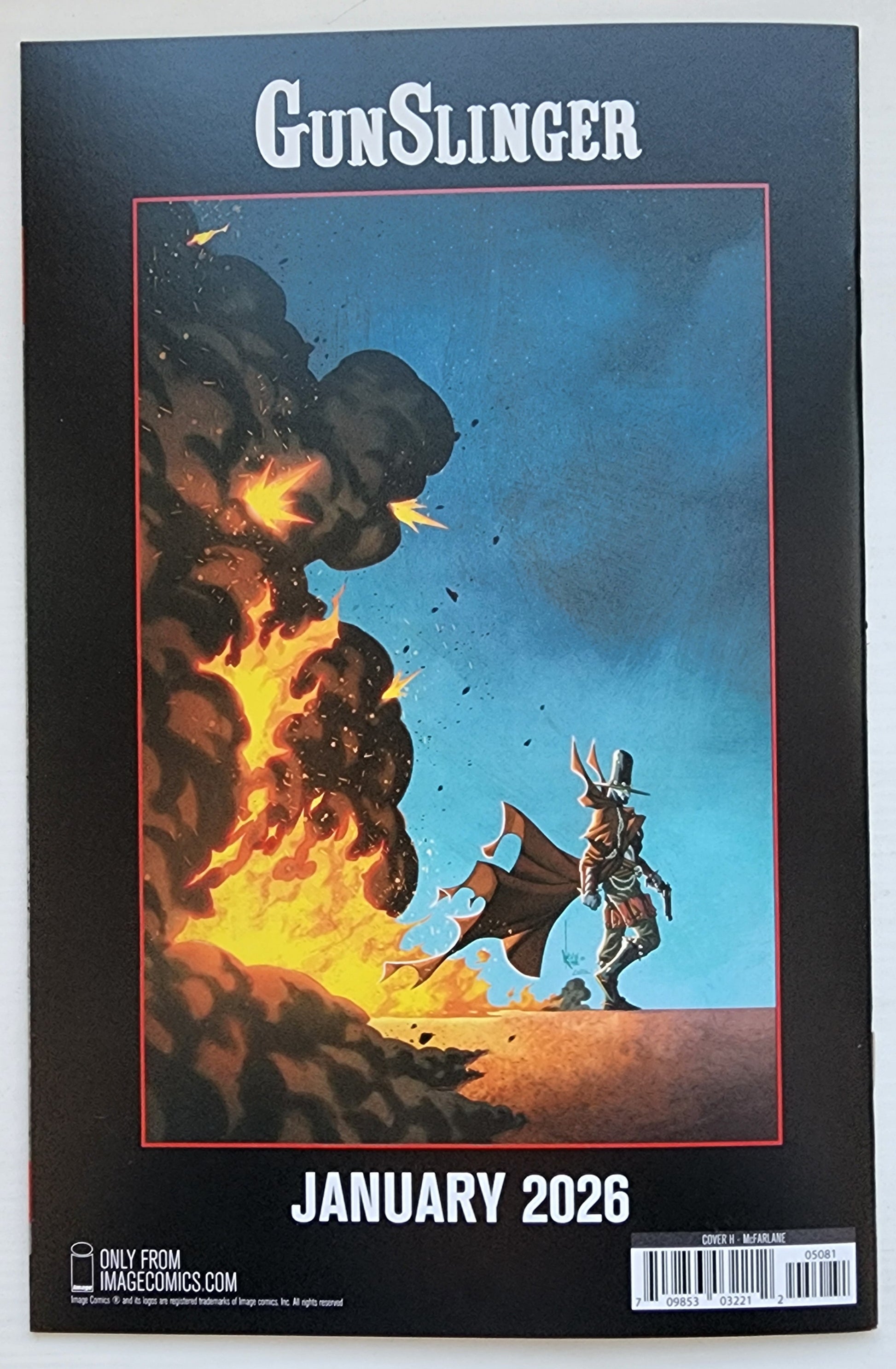 02/11/2026 GUNSLINGER SPAWN #50 1:1000 TODD MCFARLANE SIGNED PENCIL VARIANT Spawn IMAGE COMICS