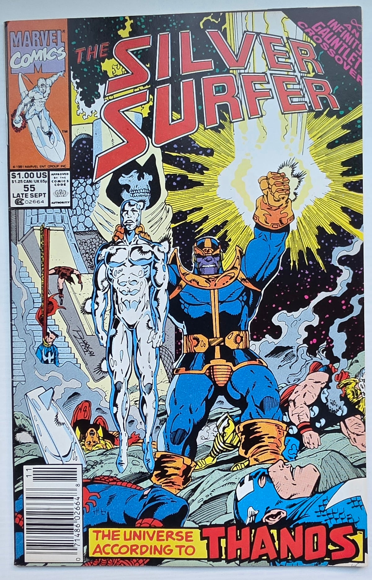 SILVER SURFER #55 1991 NEWSSTAND Silver Surfer MARVEL COMICS
