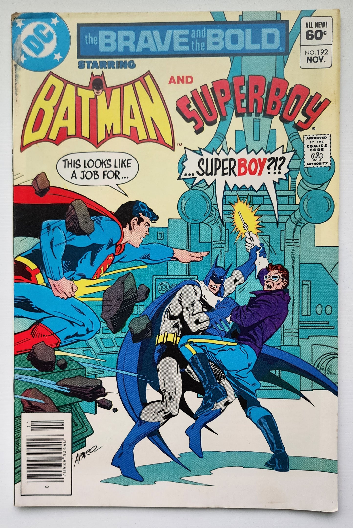 BRAVE AND BOLD #192 BATMAN SUPERBOY NEWSSTAND 1982 Brave and the Bold DC Comics