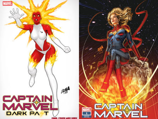 FREE CAPTAIN MARVEL DARK PAST #1 NAKAYAMA VARIANT W PURCHASE OF CAPTAIN MARVEL #1 SSCO EXCLUSIVE MARVEL COMICS