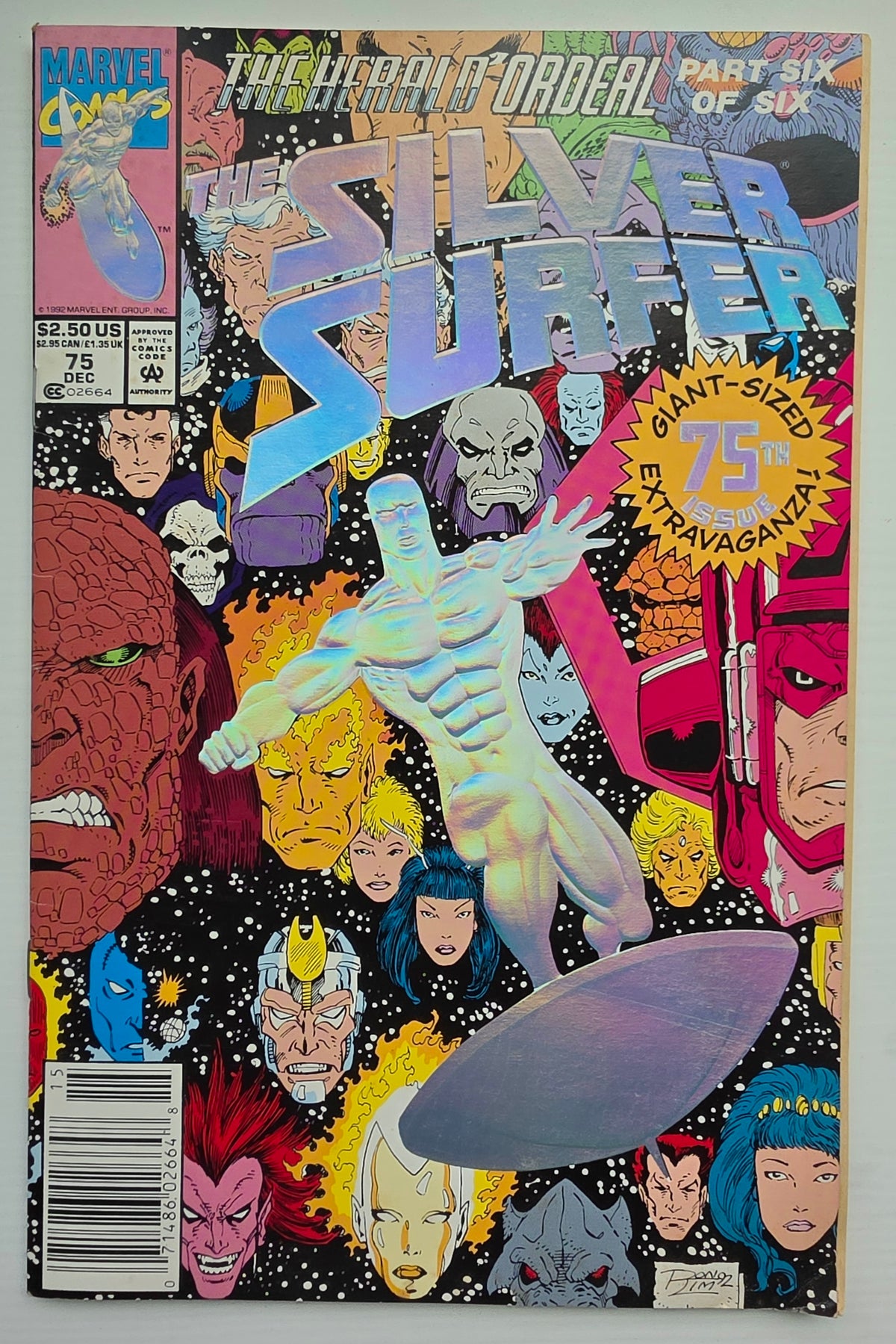 SILVER SURFER #75 1992 NEWSSTAND Silver Surfer MARVEL COMICS