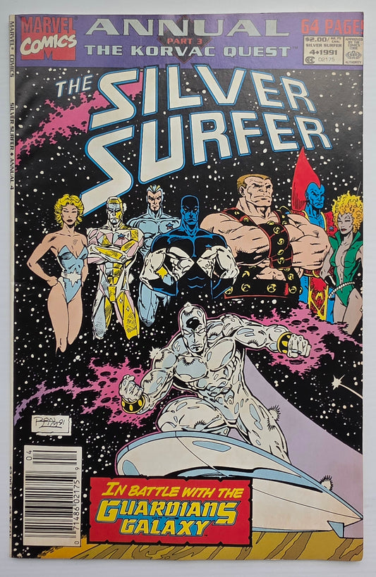 SILVER SURFER ANNUAL #4 1991 NEWSSTAND Silver Surfer MARVEL COMICS