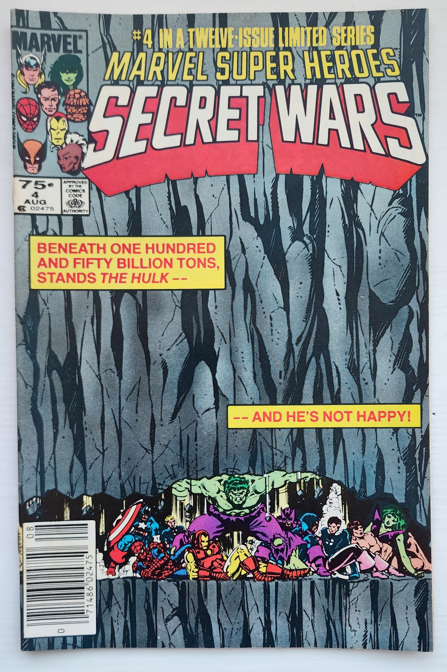 MARVEL SUPER HEROES SECRET WARS #4 NEWSSTAND 1984 [I01] Secret Wars MARVEL COMICS