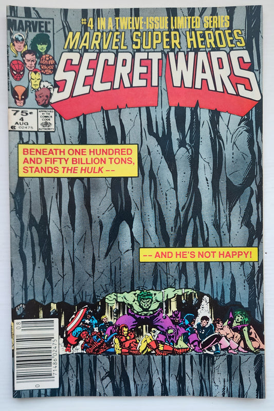 MARVEL SUPER HEROES SECRET WARS #4 NEWSSTAND 1984 [I01] Secret Wars MARVEL COMICS