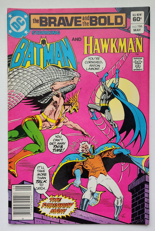 BRAVE AND BOLD #186 BATMAN HAWKMAN NEWSSTAND 1982 Brave and the Bold DC Comics
